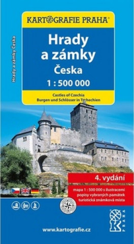 Materiale tipărite Hrady a zámky Česka 1:500 000 