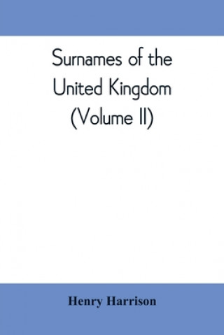 Kniha Surnames of the United Kingdom 