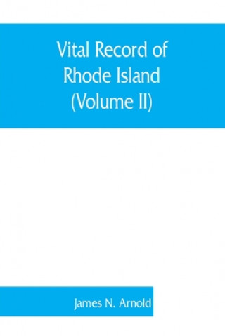 Kniha Vital record of Rhode Island 