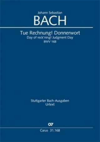 Könyv Tue Rechnung! Donnerwort (Klavierauszug) Johann Sebastian Bach