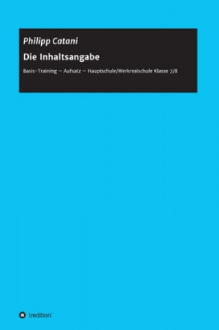 Knjiga Die Inhaltsangabe Philipp Catani