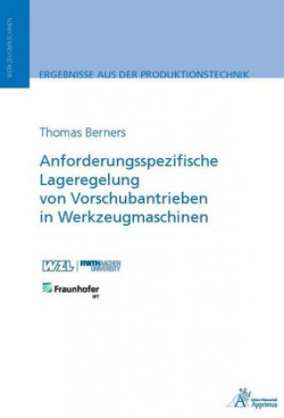 Carte Anforderungsspezifische Lageregelung von Vorschubantrieben in Werkzeugmaschinen Thomas Berners