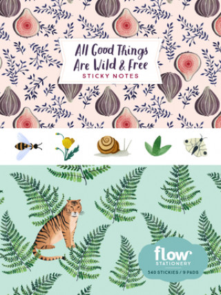 Carte All Good Things Are Wild and Free Sticky Notes Astrid van der Hulst