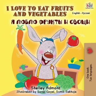 Carte I Love to Eat Fruits and Vegetables (English Russian Bilingual Book) Kidkiddos Books