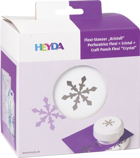 Proizvodi od papira HEYDA ozdobná děrovačka flexi - sněhová vločka 1,5 cm 