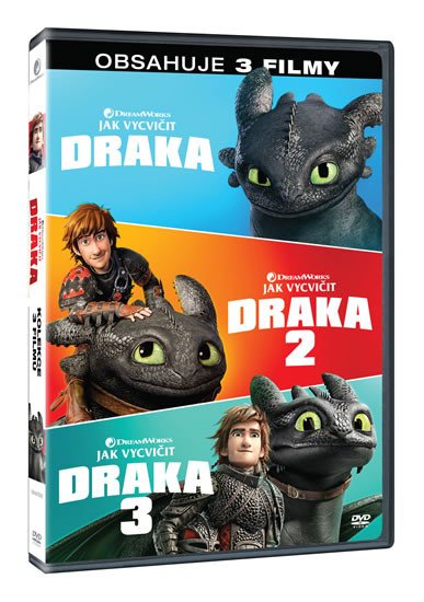 Filmek Jak vycvičit draka kolekce 1.-3. 3DVD 