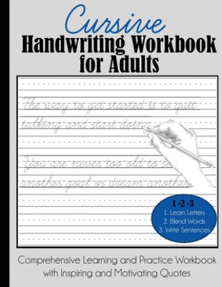 Kniha Cursive Handwriting Workbook for Adults 