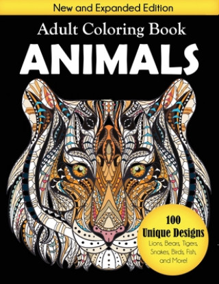 Kniha Animals Adult Coloring Book 