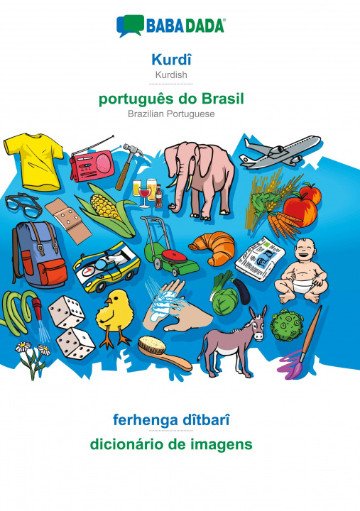 Könyv BABADADA, Kurdi - portugues do Brasil, ferhenga ditbari - dicionario de imagens 