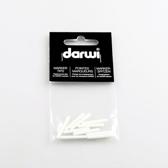 Papírszerek DARWI TEX fixa na textil 2 mm - náhradní hroty 10 ks 