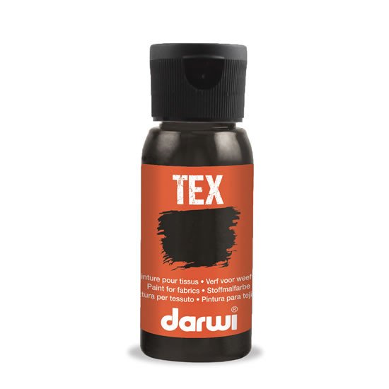 Papírenské zboží DARWI TEX barva na textil - Zinková 50 ml 