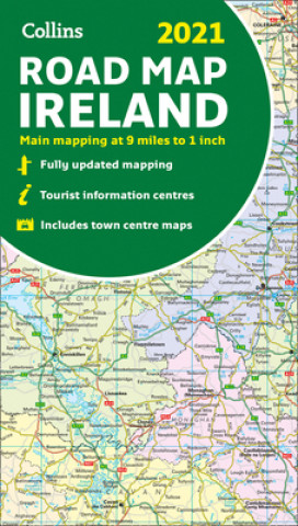 Nyomtatványok Map of Ireland 2021 Collins Maps