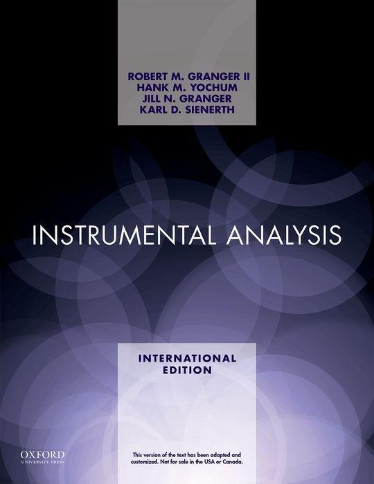 Knjiga Instrumental Analysis XE Granger