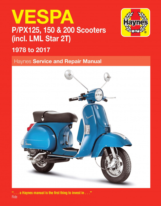 Carte Vespa P/PX125, 150 & 200 Scooters (incl. LML Star 2T) (78-17) 