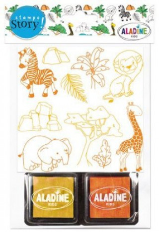 Papírszerek Razítka ALADINE Stampo Story Safari 