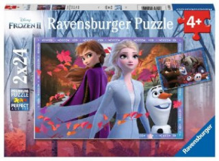 Hra/Hračka Ravensburger Kinderpuzzle - 05010 Frostige Abenteuer - Puzzle für Kinder ab 4 Jahren, mit 2x24 Teilen, Puzzle mit Disney Frozen 