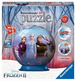 Játék Ravensburger 3D Puzzle 11142 - Puzzle-Ball Disney Frozen 2 - 72 Teile - Puzzle-Ball für Fans von Anna und Elsa ab 6 Jahren 