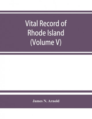 Kniha Vital record of Rhode Island 