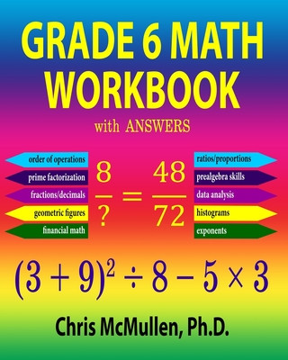 Kniha Grade 6 Math Workbook with Answers 