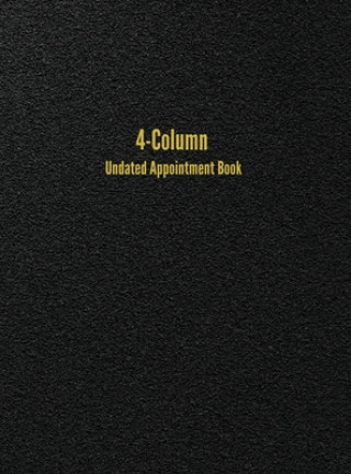 Kniha 4-Column Undated Appointment Book 