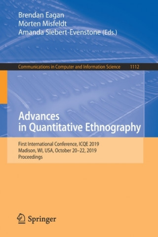 Libro Advances in Quantitative Ethnography Brendan Eagan