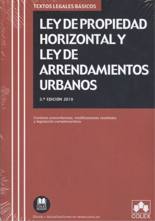 Könyv LEY DE PROPIEDAD HORIZONTAL Y LEY DE ARRENDAMIENTOS URBANOS 