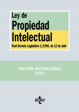 Kniha LEY DE PROPIEDAD INTELECTUAL 2019 