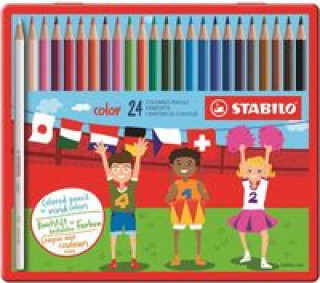 Stationery items Pastelky STABILO color sada 24 ks v kovovém pouzdru 