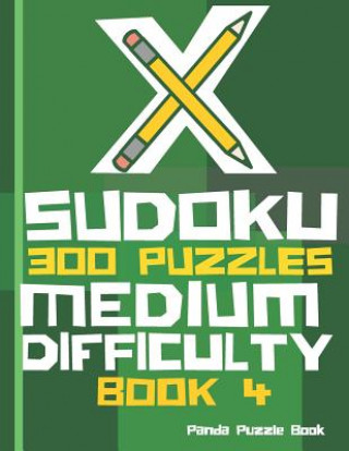 Βιβλίο X Sudoku  - 300 Puzzles Medium Difficulty - Book 4 Panda Puzzle Book