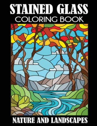 Книга Stained Glass Coloring Book 