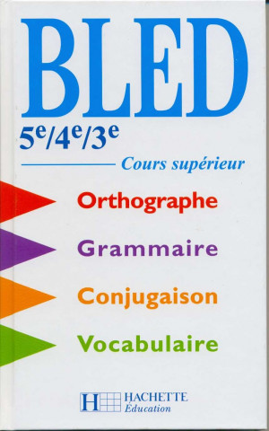 Book BLED 5e/4e/3e Cours supérieur Daniel Berlion