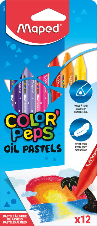 Carte Kredki Colorpeps pastele olejne 12 sztuk 