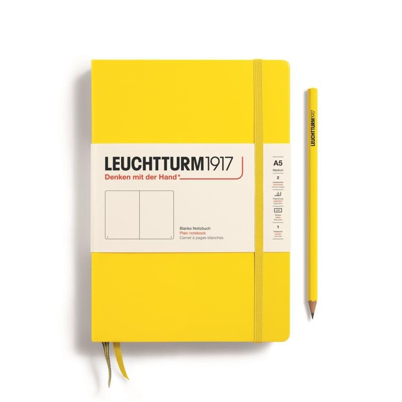 Kniha Notes Medium Leuchtturm1917 gładki cytrynowy 344801 