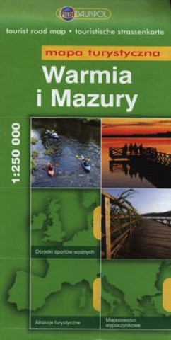Kniha Warmia i Mazury Mapa turystyczna 1:250 000 