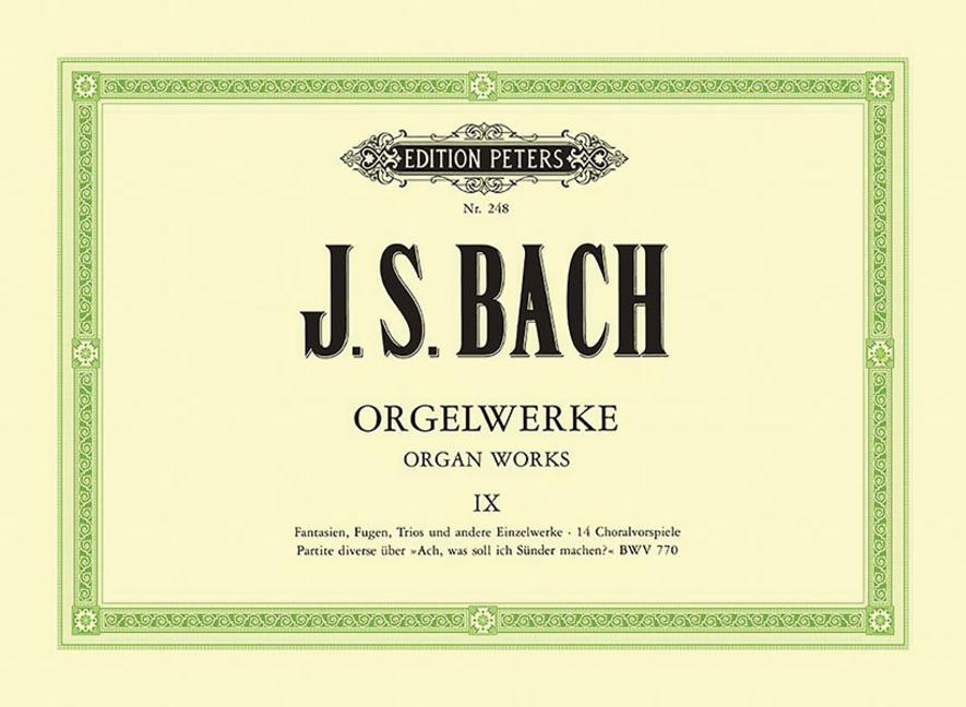 Libro Orgelwerke IX JOHANN SEBASTIAN BAC