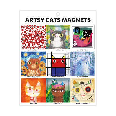 Książka Artsy Cats Magnets MUDPUPPY