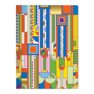 Calendar / Agendă Frank Lloyd Wright Saguaro Cactus and Forms Handmade Embroidered Journal Galison