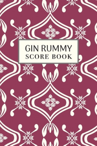 Książka Gin Rummy Score Book: 6x9, 110 pages, Keep Track of Scoring Card Games Ostrich Lane Co