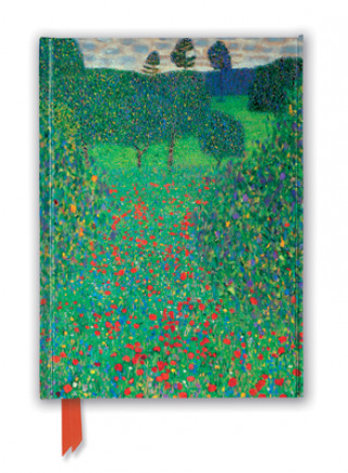 Kalendár/Diár Gustav Klimt: Poppy Field (Foiled Journal) FLAME TREE STUDIO