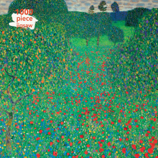 Joc / Jucărie Adult Jigsaw Puzzle Gustav Klimt: Poppy Field FLAME TREE STUDIO