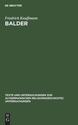 Knjiga Balder Friedrich Kauffmann