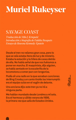 Buch SAVAGE COAST MURIEL RUKEYSER