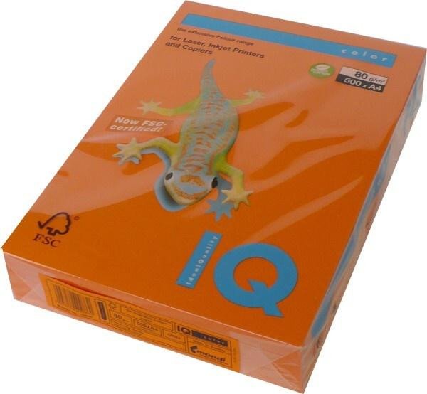 Papírszerek Barevný papír A4 - 80 g intenzivní barva OR43 oranžová (500 archů) 
