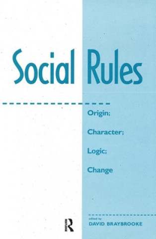Knjiga Social Rules David Braybrooke