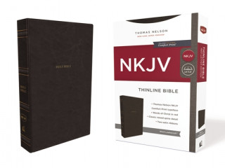 Книга Nkjv, Thinline Bible, Leathersoft, Black, Thumb Indexed, Red Letter Edition, Comfort Print: Holy Bible, New King James Version 