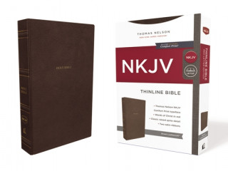 Kniha Nkjv, Thinline Bible, Leathersoft, Brown, Red Letter Edition, Comfort Print: Holy Bible, New King James Version 