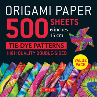 Naptár/Határidőnapló Origami Paper 500 sheets Tie-Dye Patterns 6" (15 cm) 