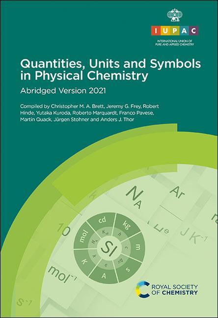 Könyv Quantities, Units and Symbols in Physical Chemistry 