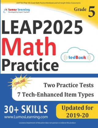 Carte LEAP Test Prep: 5th Grade Math Practice Workbook and Full-length Online Assessments: LEAP Study Guide 
