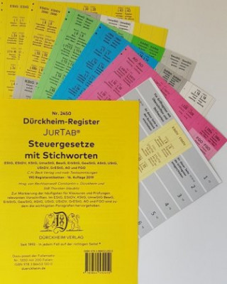 Kniha DürckheimRegister® STEUERGESETZE mit Stichworten (2022) Constantin von Dürckheim